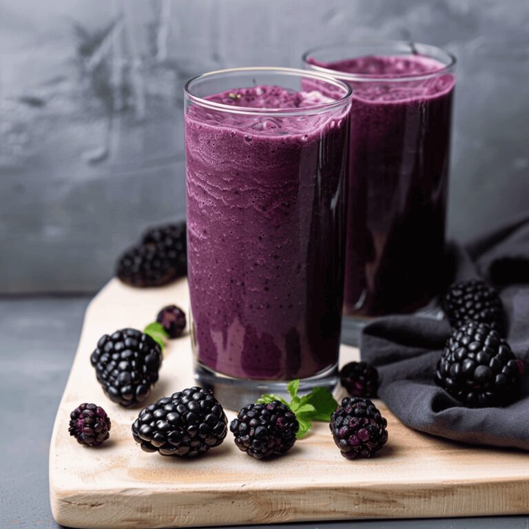 Vibrant Blackberry Green Smoothie Recipe