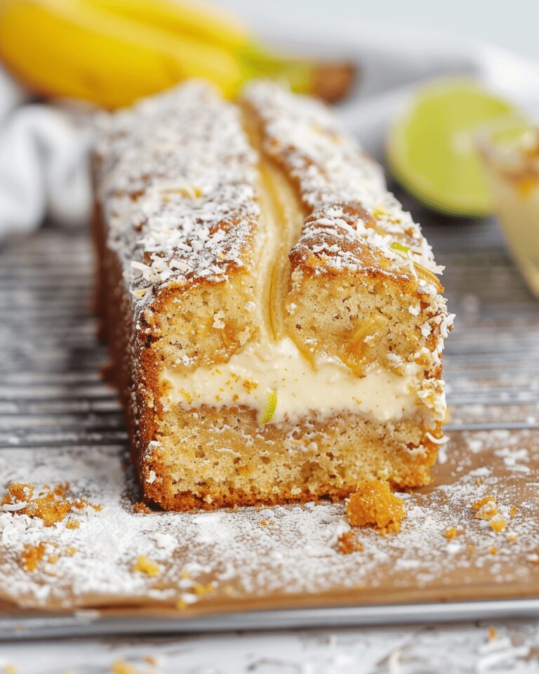 Tropical Banana, Coconut & Lime Cake Recipe