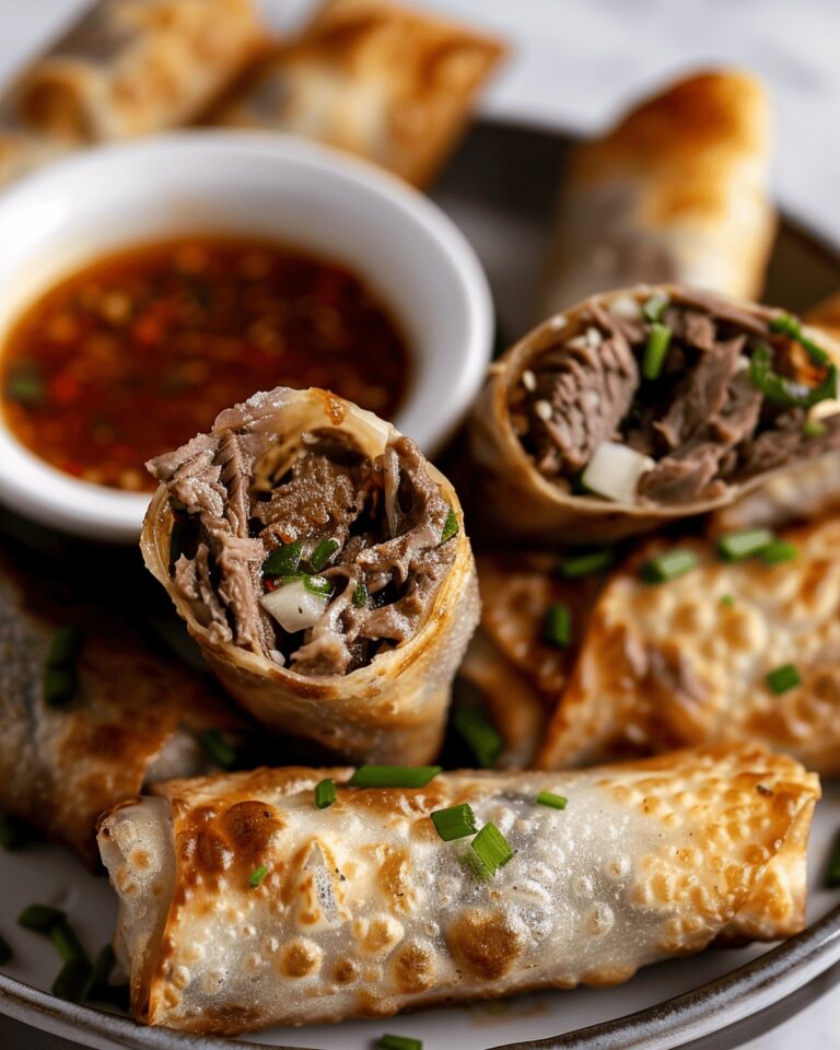 Cheesesteak Spring Rolls Recipe