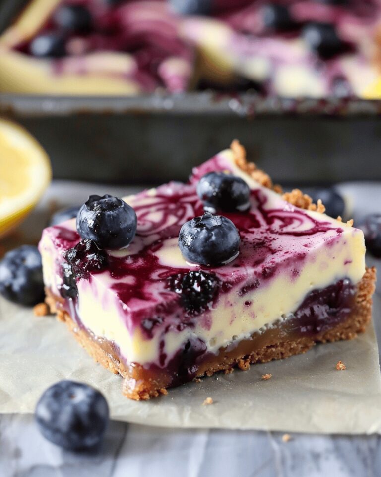 Blueberry Lemon Delight Bars With Gingersnap Base Recipe