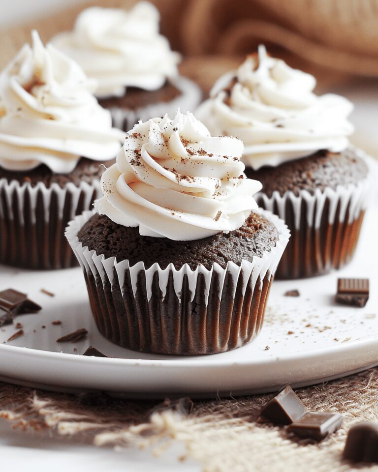 Velvety Chocolate Cupcakes With White Chocolate Ganache Recipe