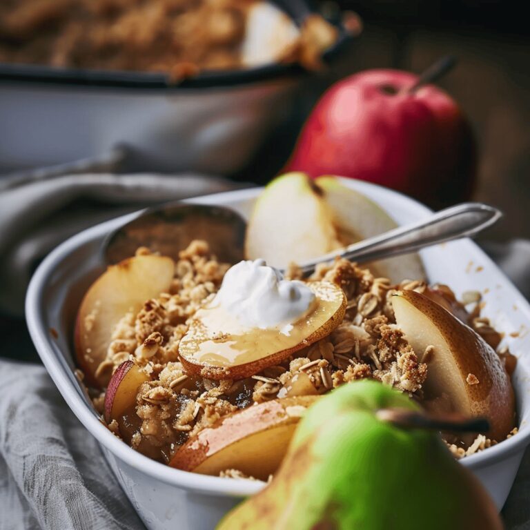 Autumn Pear Crisp Recipe