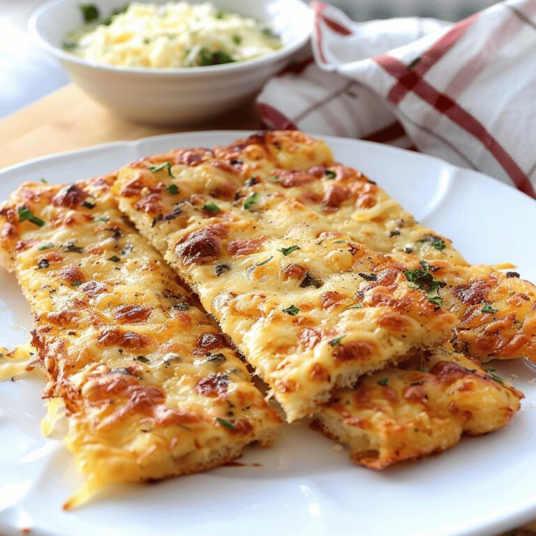Keto Cheesy Garlic Breadsticks Recipe