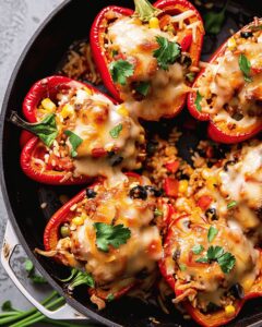 Colorful Vegetarian Stuffed Peppers Recipe