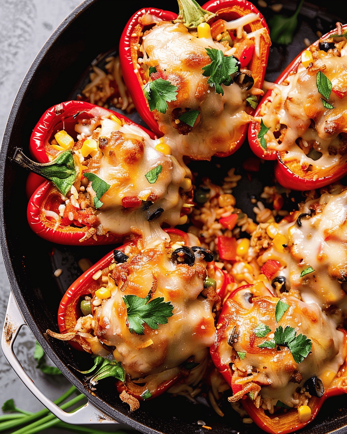 Colorful Vegetarian Stuffed Peppers Recipe