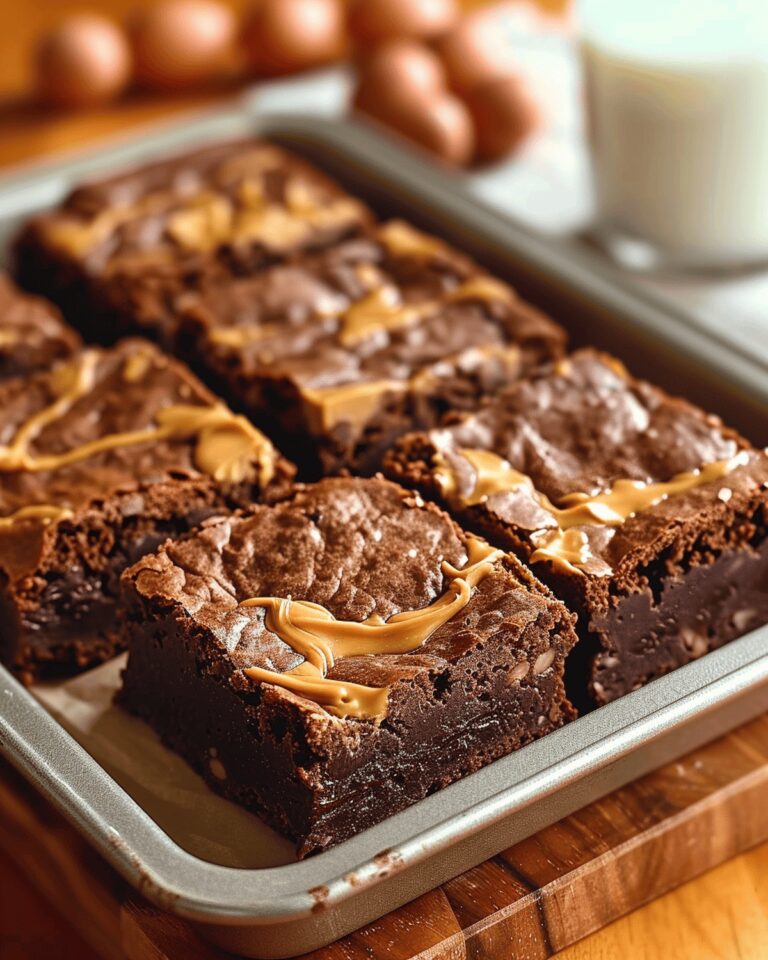Peanut Butter Chocolate Delight Brownies Recipe