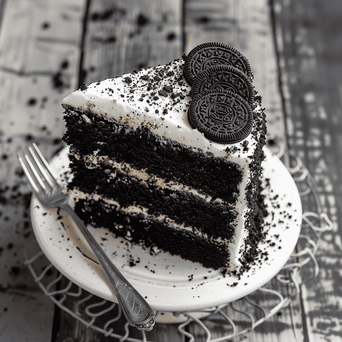 Black Velvet Oreo Cake Recipe