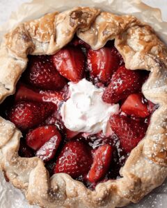 Rustic Strawberry Balsamic Galette Recipe