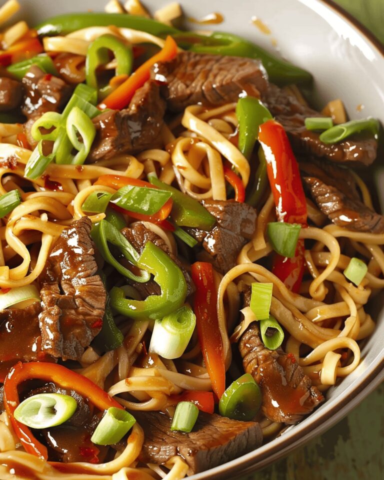Beef Noodle Delight With Sweet And Spicy Sauce Recipe