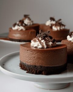 Velvety Eggless Chocolate Mousse Cake Recipe