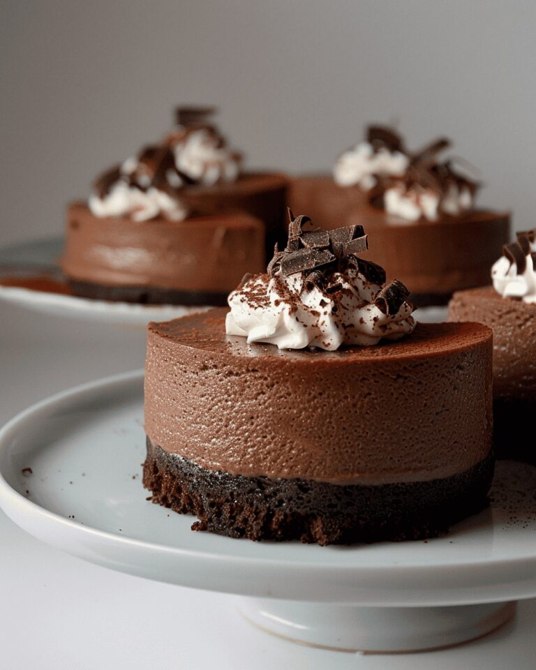 Velvety Eggless Chocolate Mousse Cake Recipe