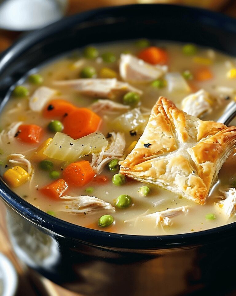 Chicken Pot Pie Soup Delight Recipe