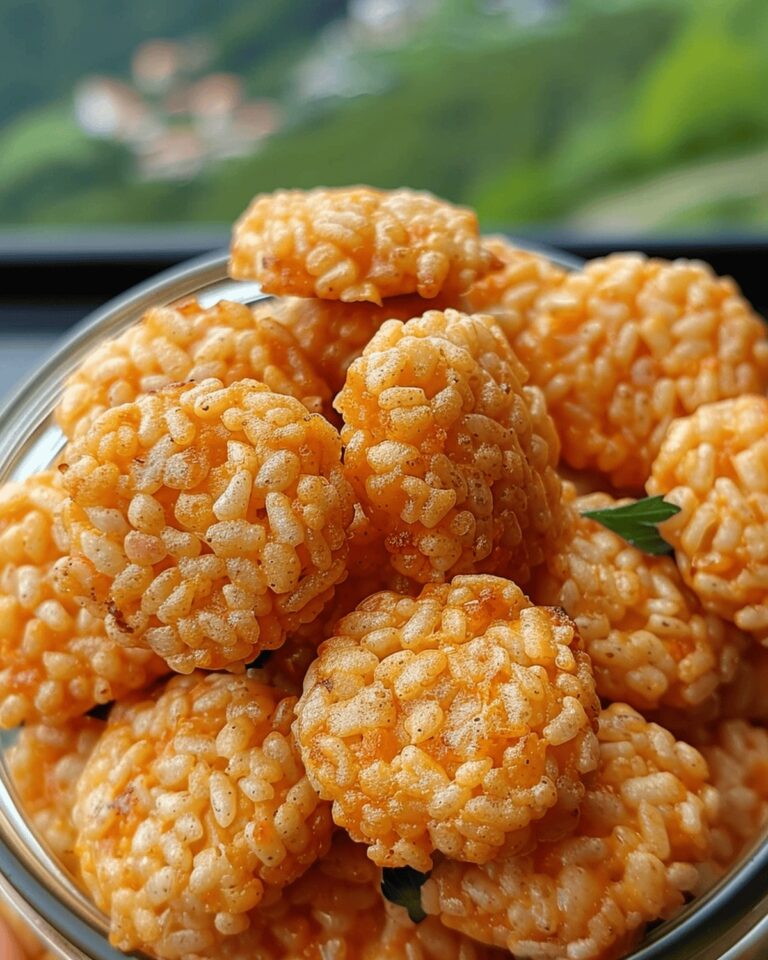 Cheddar Rice Crispy Bites Recipe