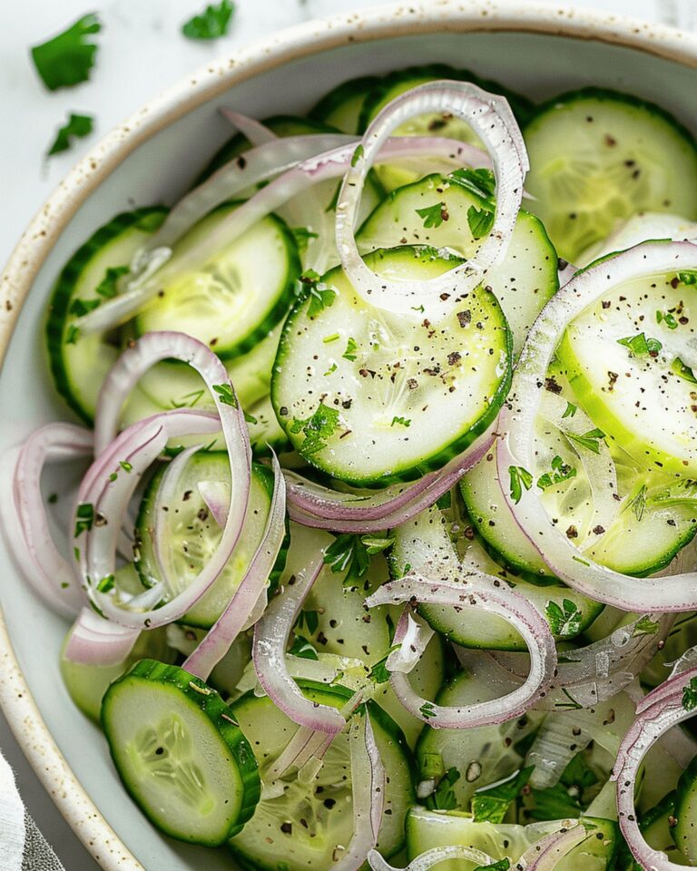Crisp Cucumber Onion Salad Recipe