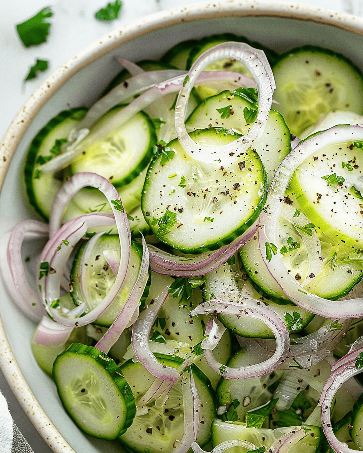 Crisp Cucumber Onion Salad Recipe