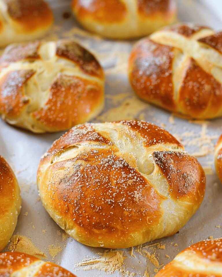 Buttery Pretzel Hamburger Buns Recipe