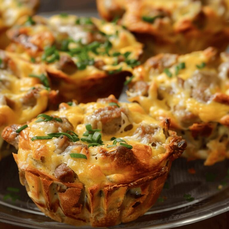 Savory Sausage Breakfast Muffins Recipe