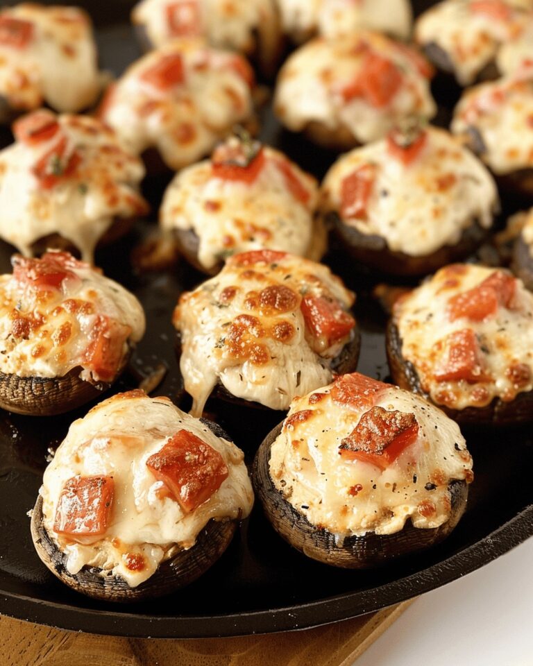 Pizza Lovers Stuffed Mushrooms Recipe