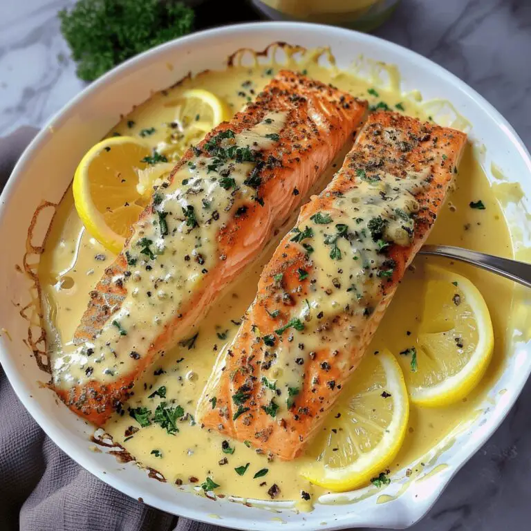 Baked Salmon With Lemon Butter Cream Sauce Recipe