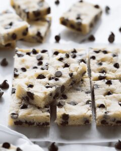 Buttery Chocolate Chip Shortbread Cookie Bars Recipe