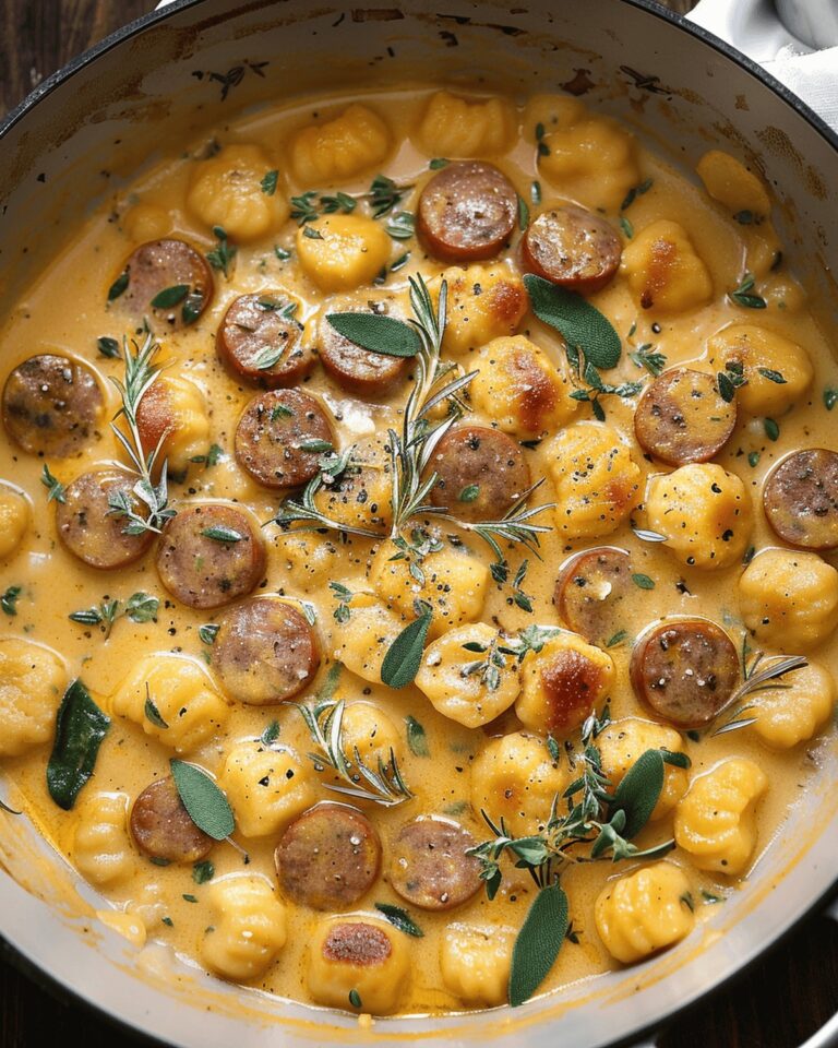 Rustic Butternut Squash Gnocchi with Sausage Recipe