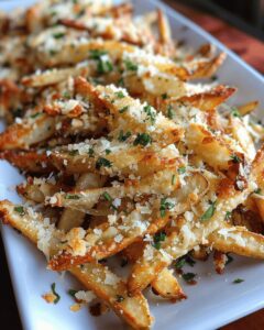 Golden Parmesan Garlic Fries Recipe