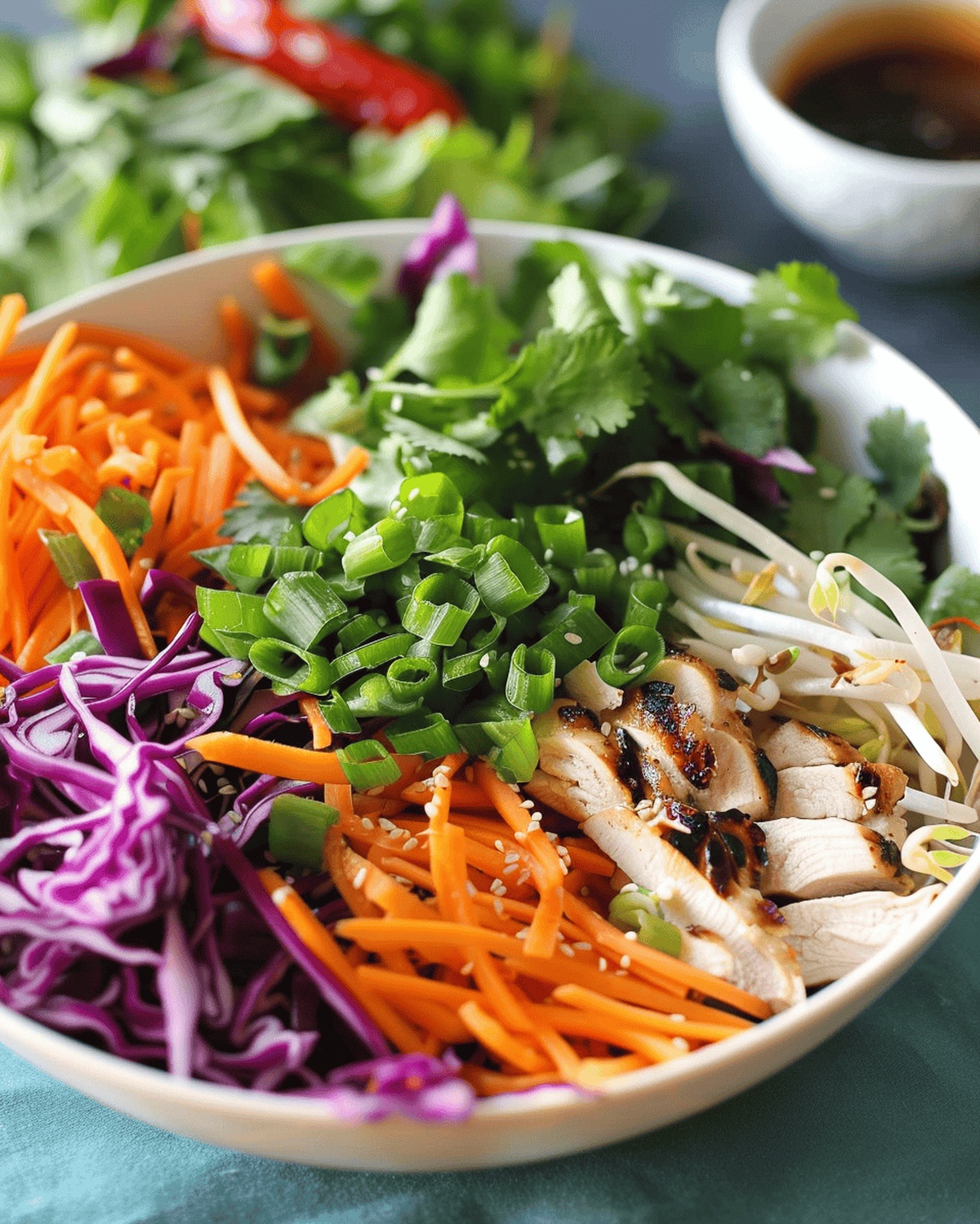 Asian Chicken Salad With Zesty Ginger Dressing Recipe