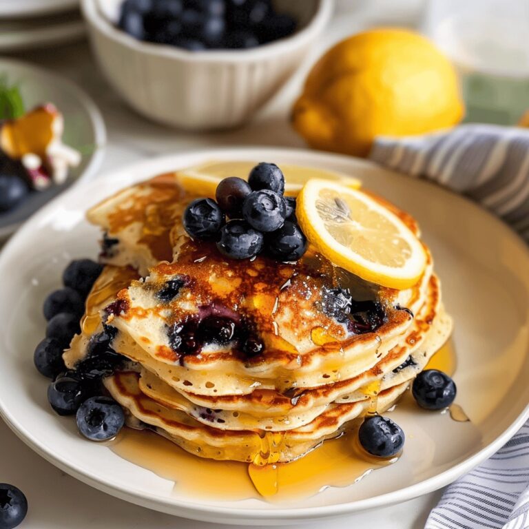 Lemon Blueberry Pancakes Recipe