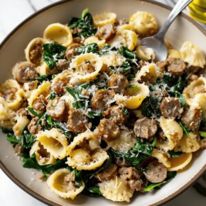Orecchiette With Sausage And Spinach Recipe