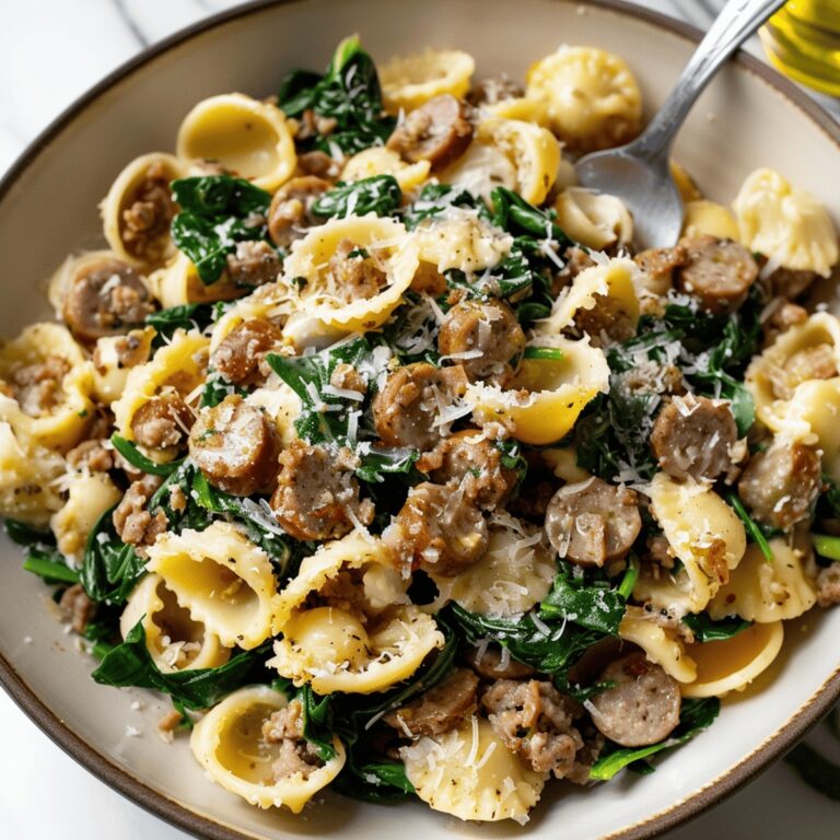 Orecchiette With Sausage And Spinach Recipe