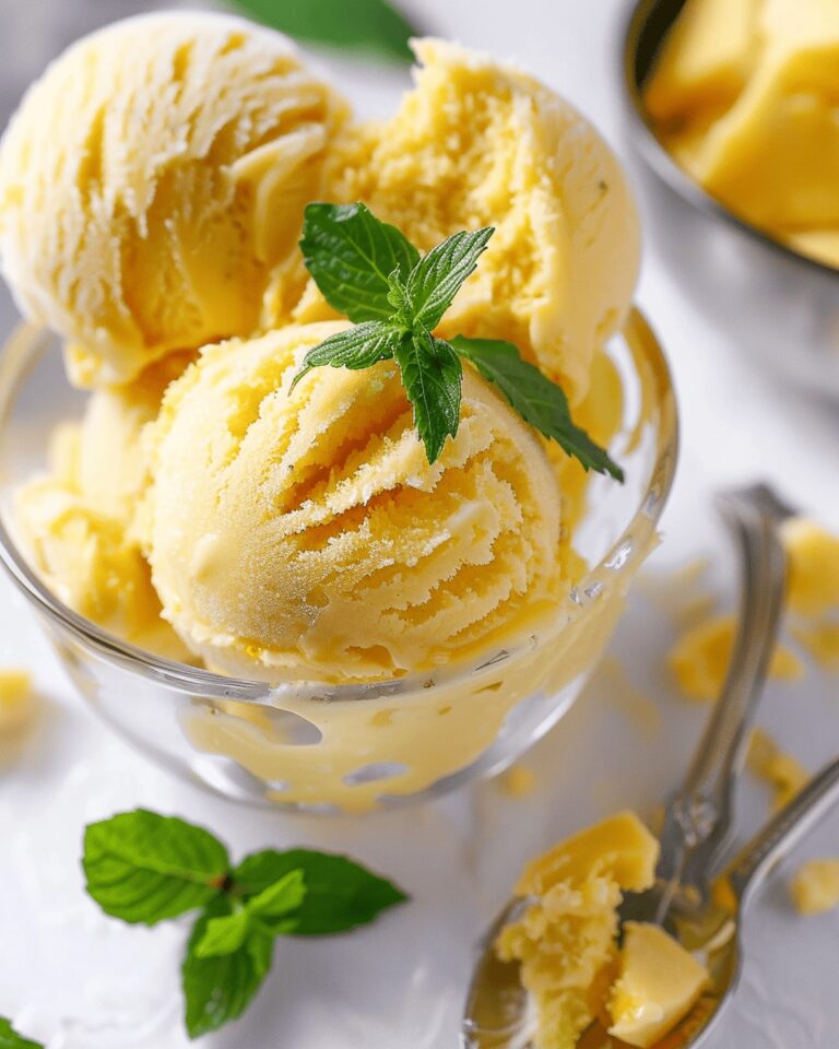 Tropical Mango Coconut Ice Cream Recipe