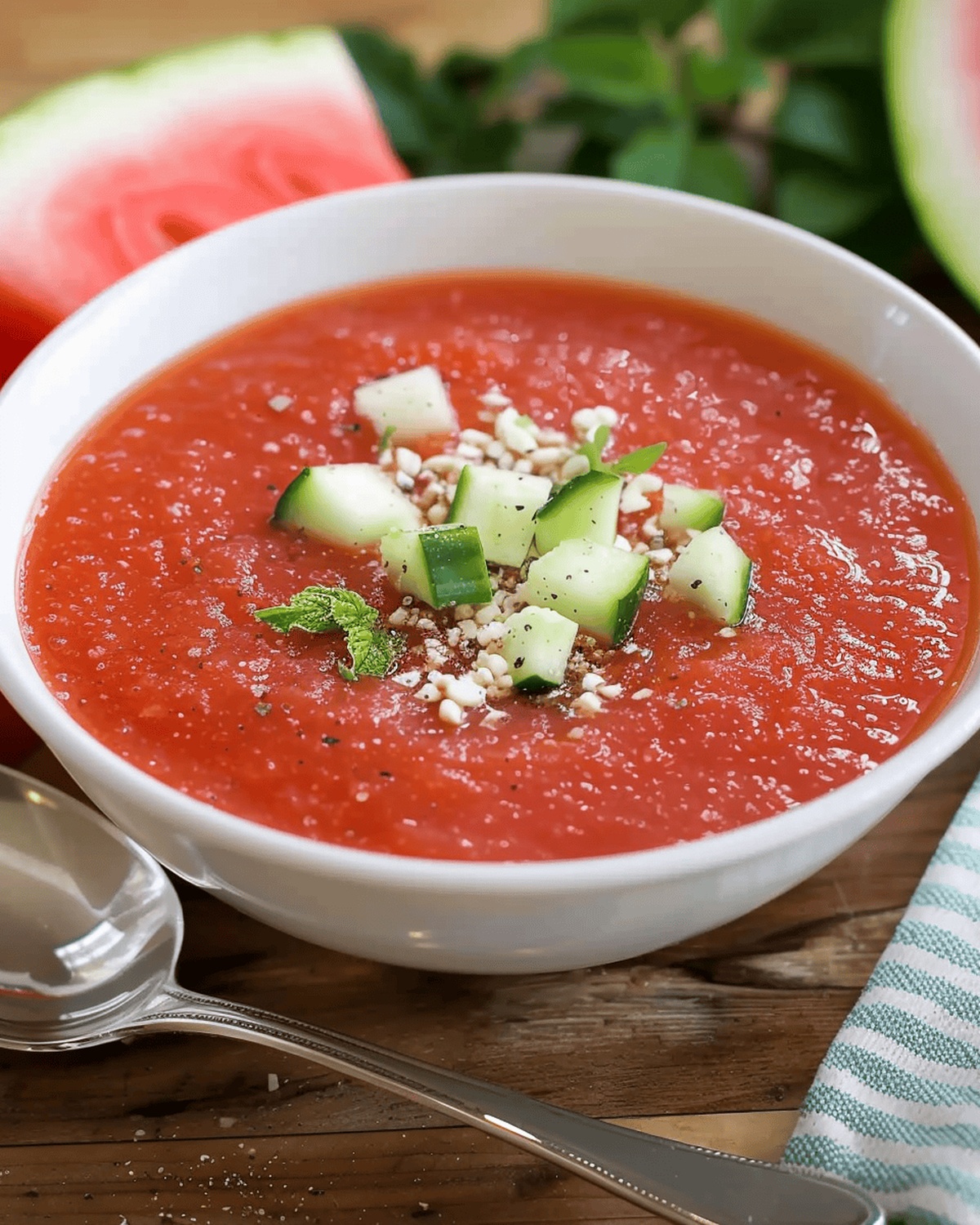 Chilled Watermelon Gazpacho Recipe