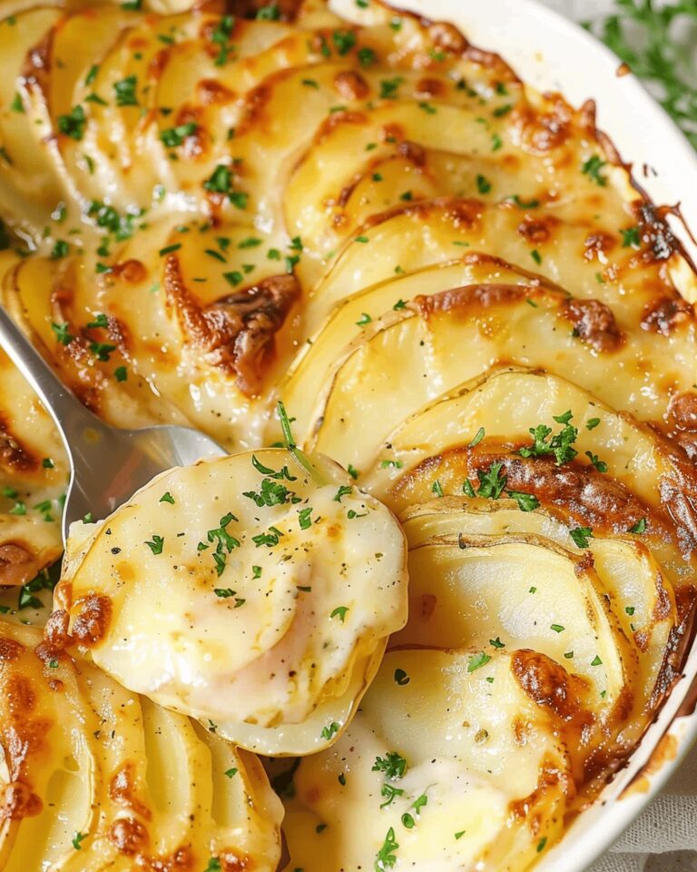 Cheesy Potatoes Au Gratin Recipe