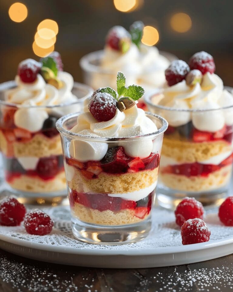 Festive Berry Delight Trifles Recipe