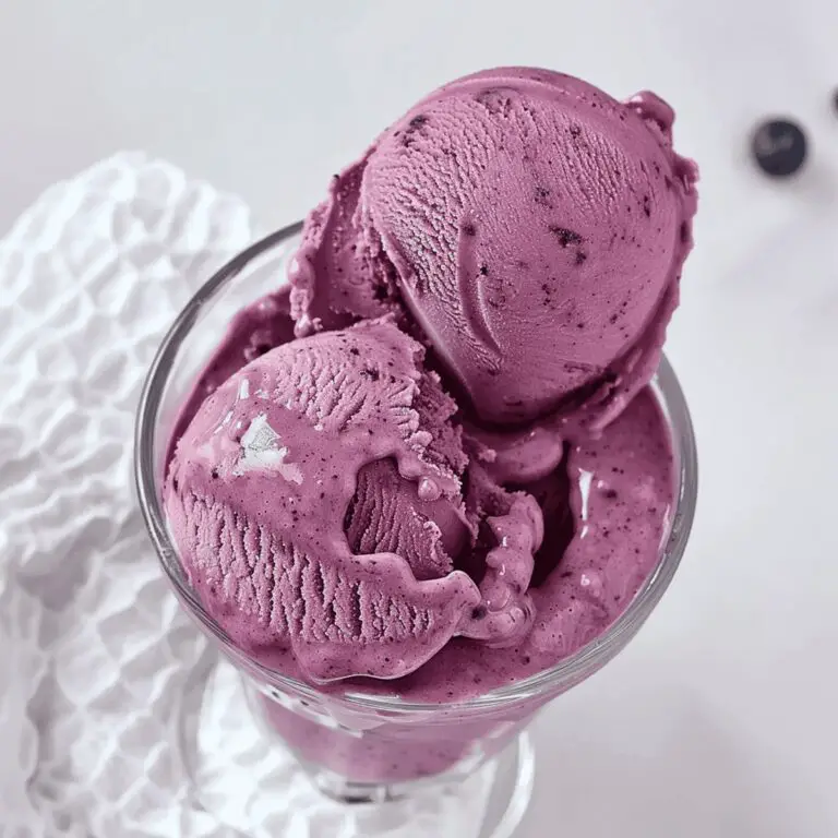 Velvety Blueberry Bliss Ice Cream Recipe