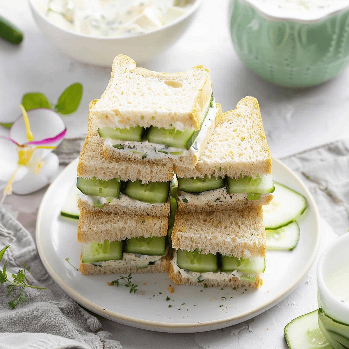 Classic Cucumber Sandwiches Recipe