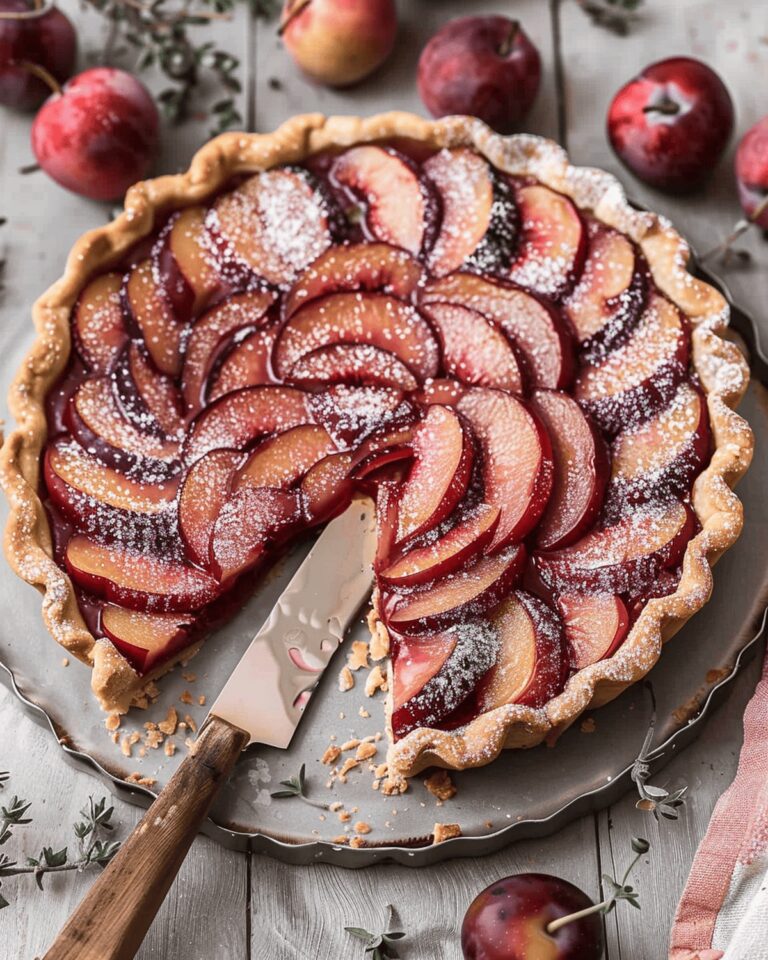 Elegant Plum Frangipane Tart Recipe
