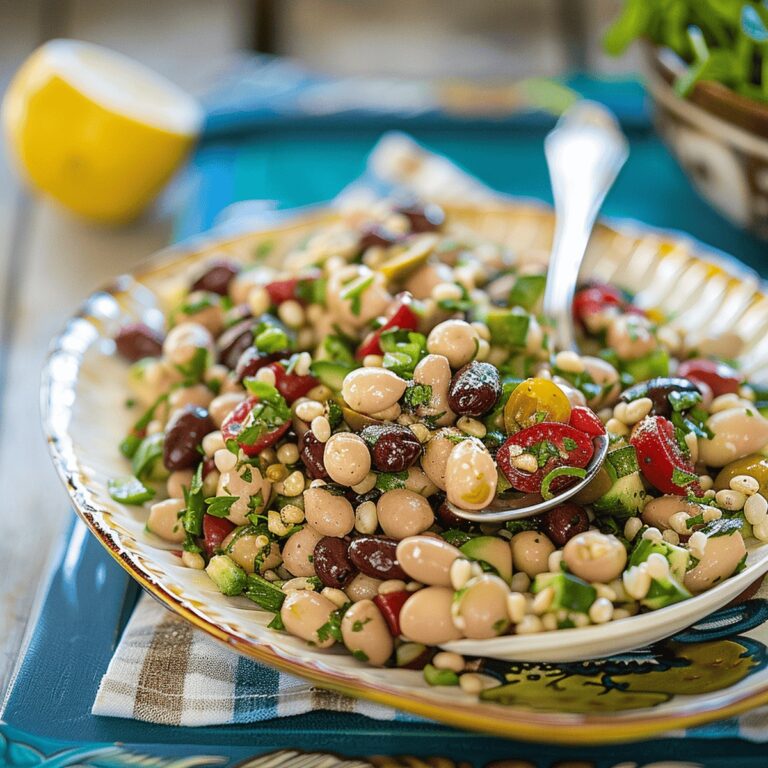 Vibrant Mediterranean Lemony White Bean Salad Recipe