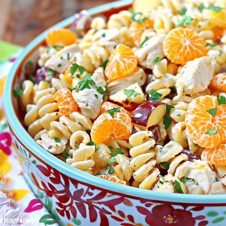 Vibrant Tropical Chicken Pasta Salad Recipe