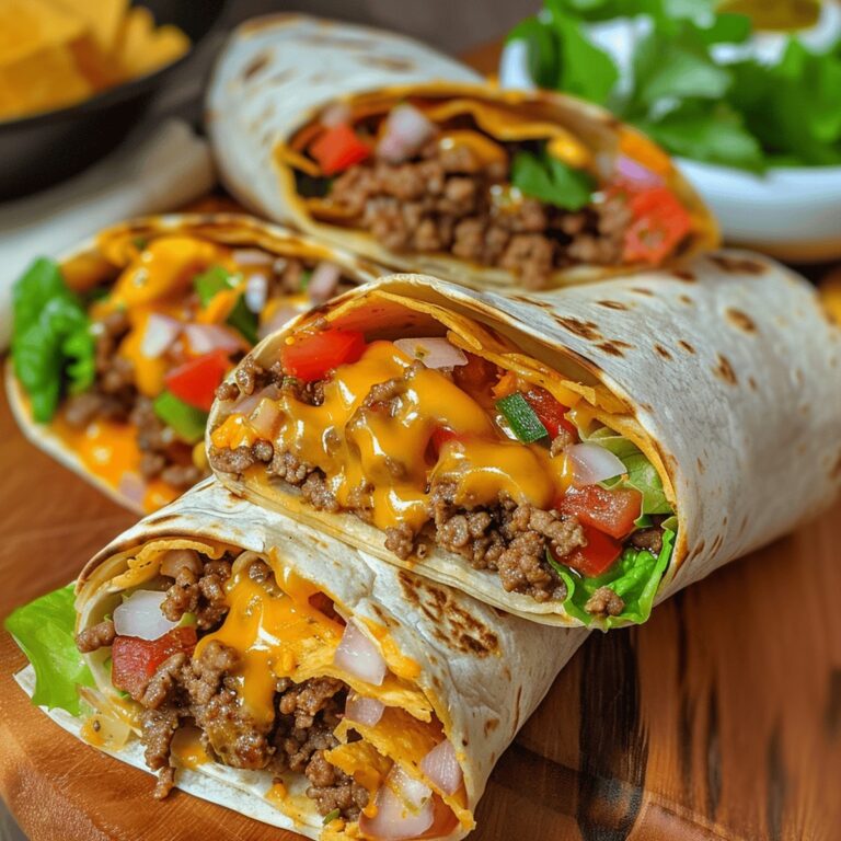Nacho Cheese Beef Wrap Recipe