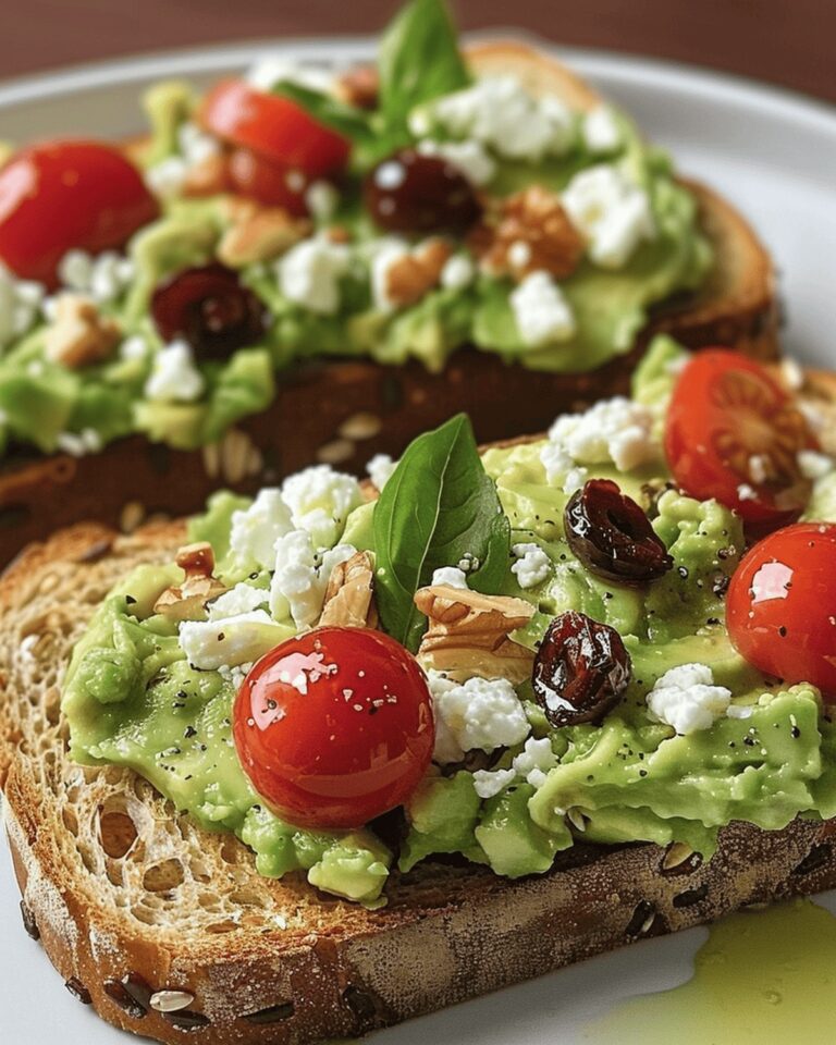 Avocado Feta Toast Extravaganza Recipe