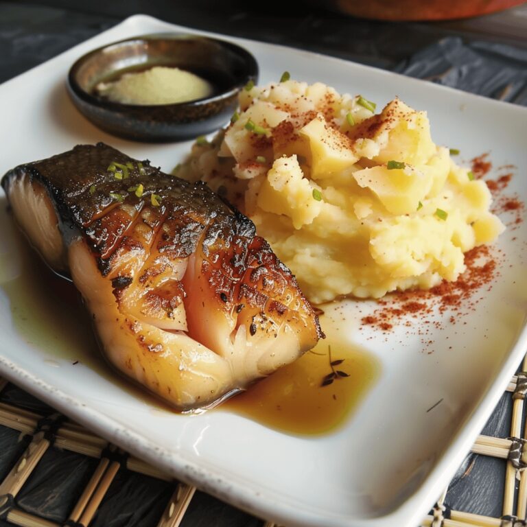 Black Cod With Miso And Easy Wasabi Mashed Potatoes Recipe