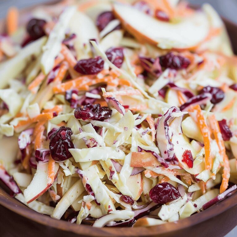 Crisp Apple Slaw With Cranberry Recipe