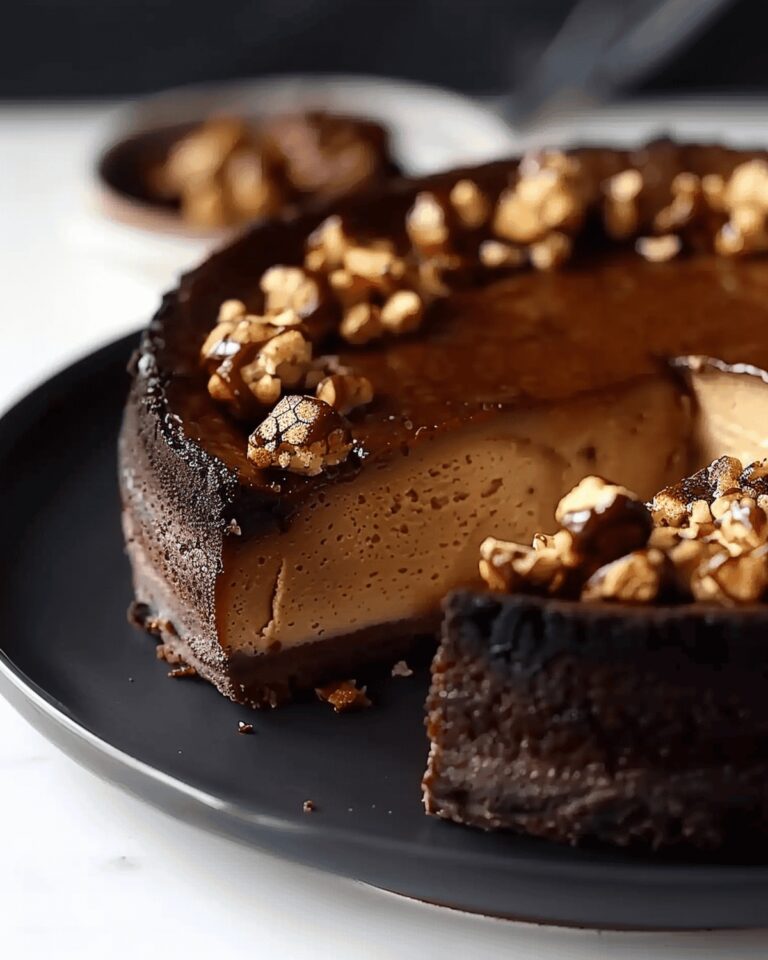Silky Chocolate Praline Flan Recipe