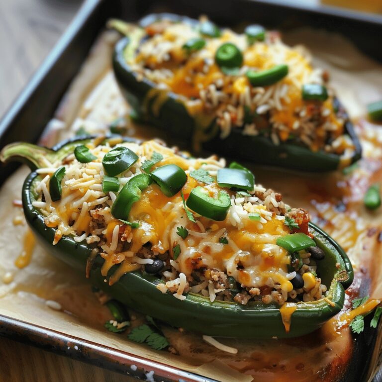 Spicy Poblano Pepper Boats Recipe