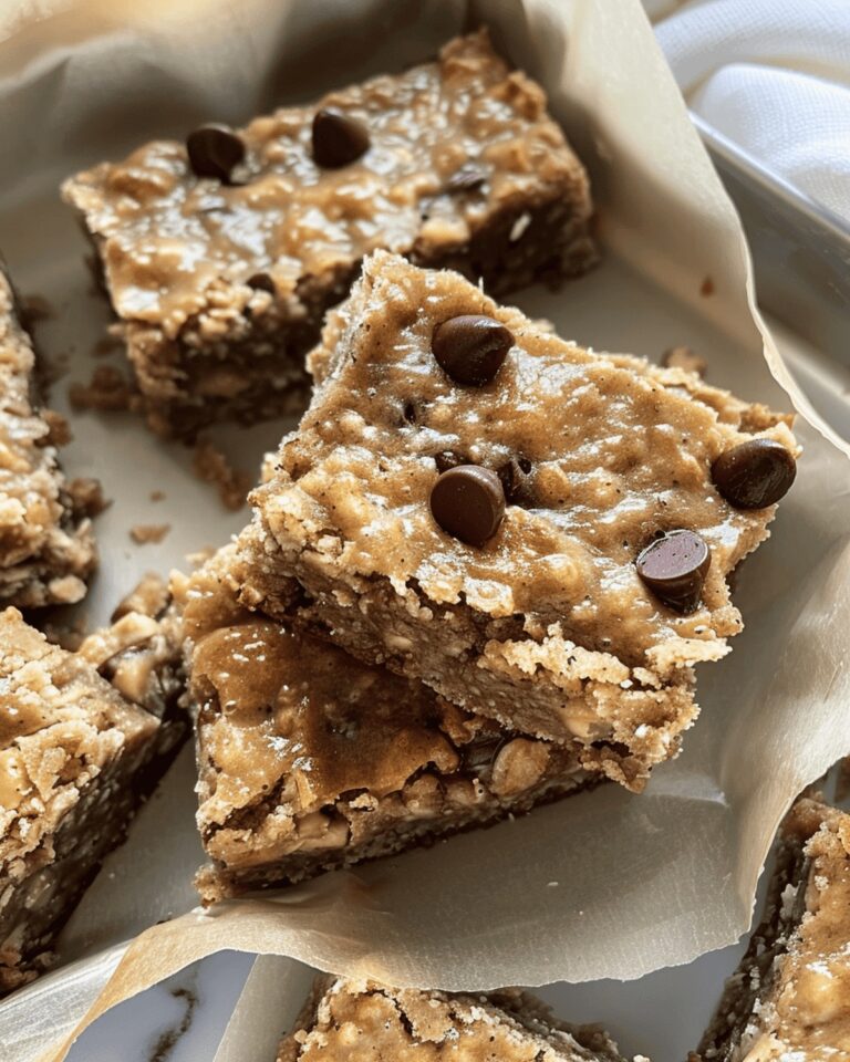 Gooey Peanut Butter Chocolatechip Banana Bars Recipe