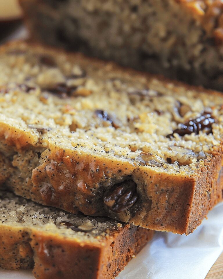 Moist Banana Walnut Bread Recipe