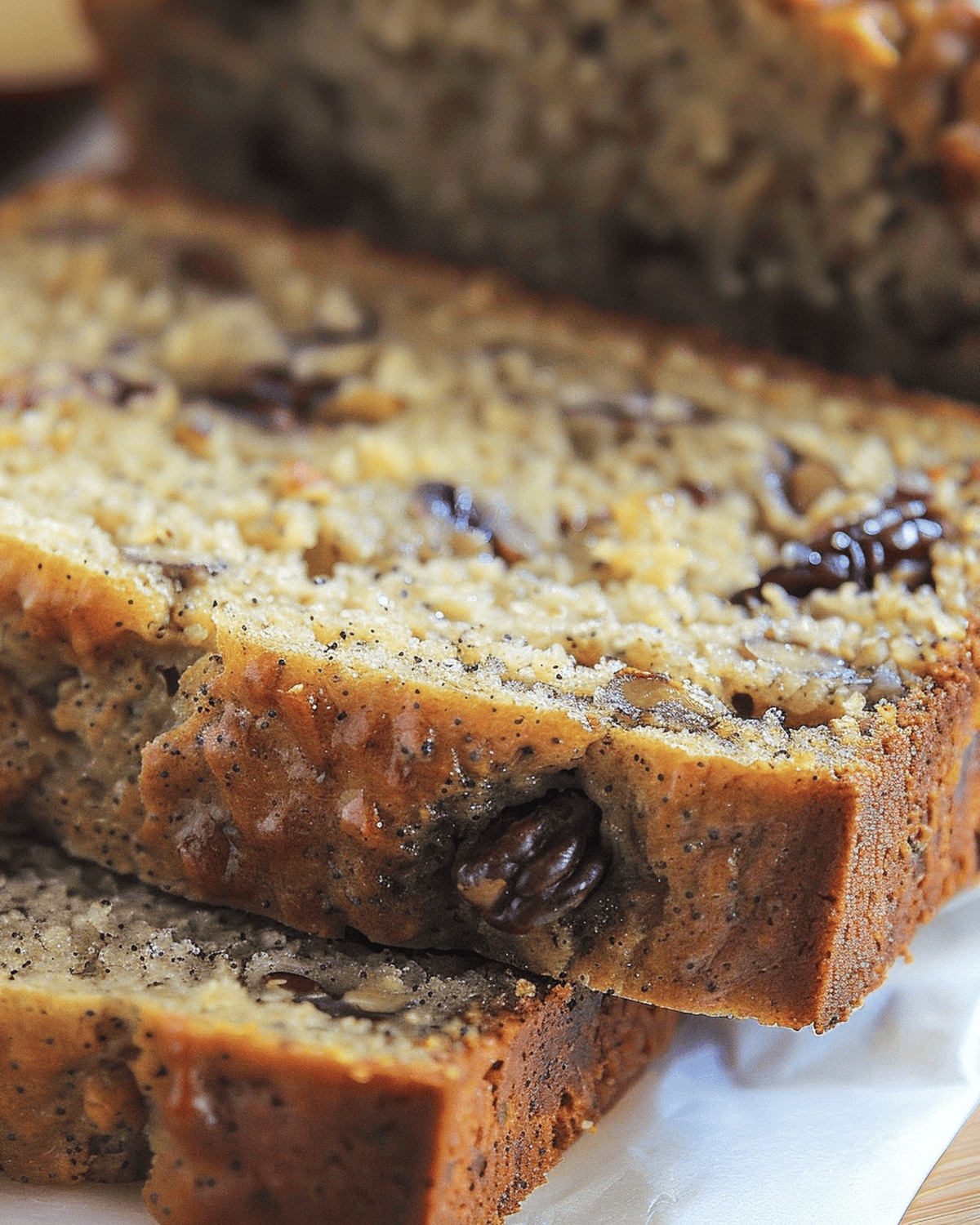 Moist Banana Walnut Bread Recipe
