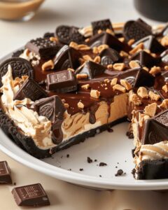 Giant Peanut Butter Chocolate Delight Pie Recipe