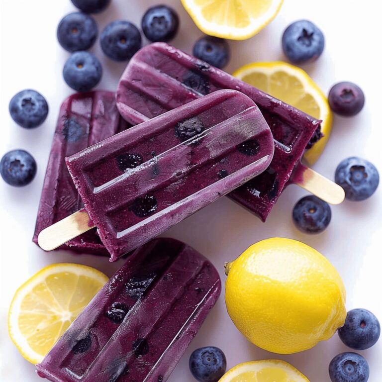 Blueberry Lemon Popsicles Recipe